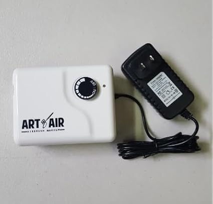 Professional Airbrush Cosmetic Makeup System/Fair to Medium Shades 6pc Foundation Set with Blush, Bronzer, Shimmer and Primer Makeup Airbrush Kit