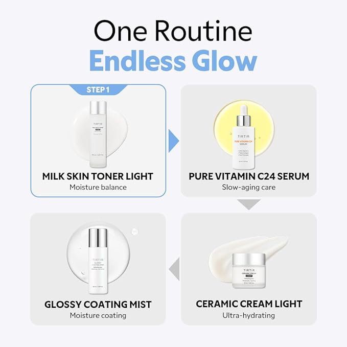 TIRTIR Milk Skin Toner Light | Instant Hydration with 4% Niacinamide, Pore-Tightening, Vegan Toner for Acne-Prone, Sensitive & Oily Skin, Fungal Acne Safe, Panthenol, Allantoin, Vitamin B