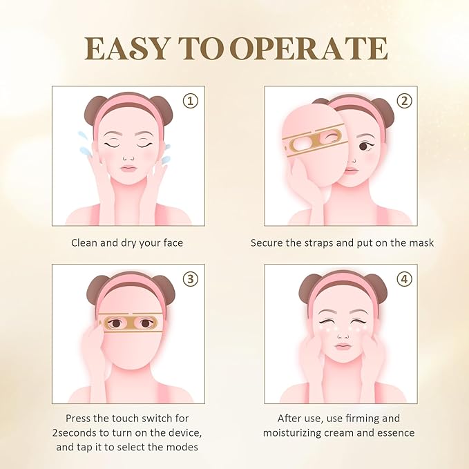 FSA LED Face Mask Light Therapy, Red Light Therapy for Face Wrinkle, Blue Light Therapy Mask for Face Acne, Rechargeable