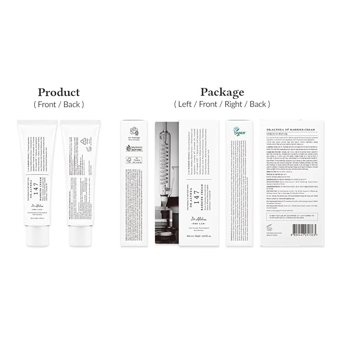 Dr.Althea 147 Barrier Cream | Daily Skin Barrier Care | Deep Hydrating with Hyaluronic Acid & Ceramides | Korean Vegan Skincare for All Skin Types | 1.7 Fl Oz