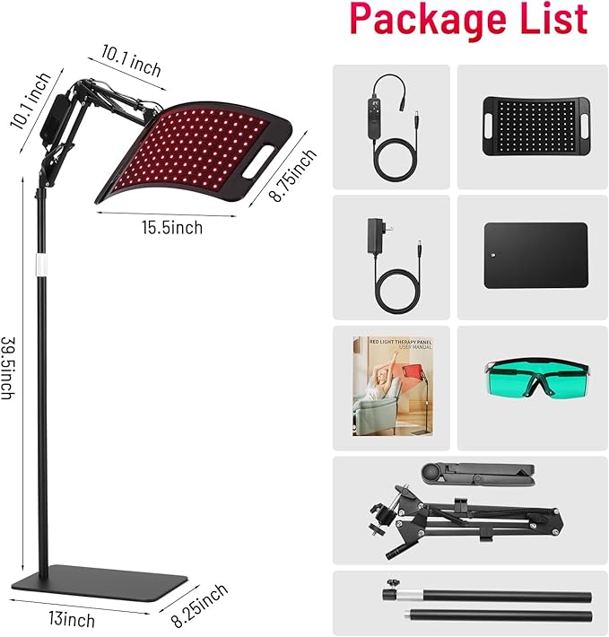 Red Light Therapy for Body face-660nm 850nm Infrared Light Therapy Panel 3 in 1 Led Bead red lamp Therapy Home Use,Gift idea for Mom Women Wife Sister Girlfriend