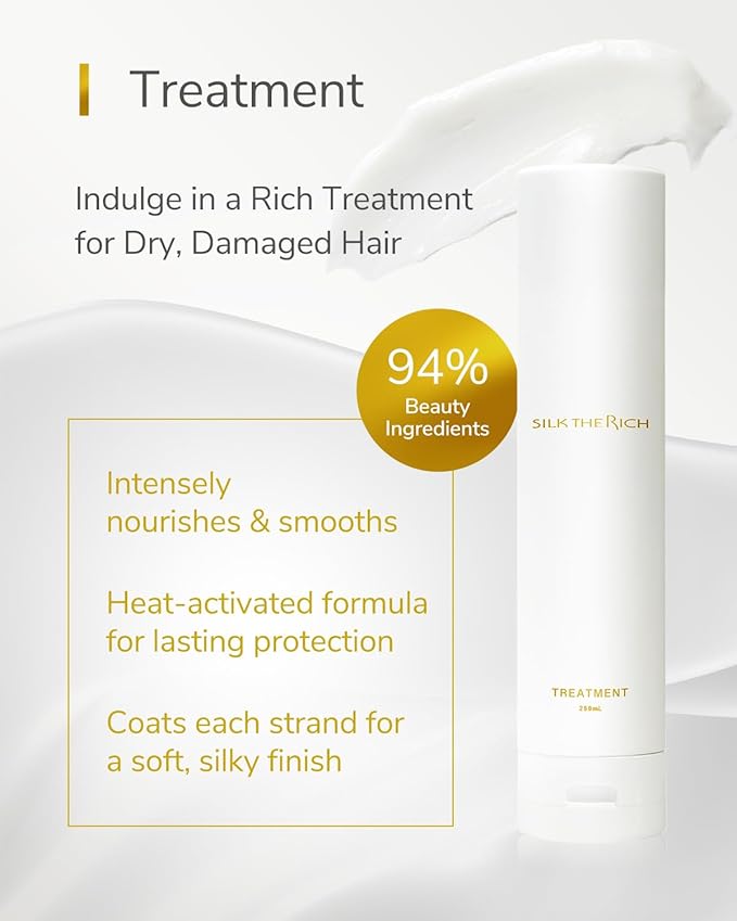 Shampoo & Conditioner Set, Hydrating & Moisturizing for Dry, Damaged, Color-Treated Hair, Paraben & Sulfate Free, Clean Hair Shampoo & Conditioner for Women & Men, White (8.5 fl oz Each)