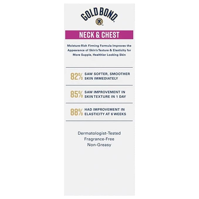 Gold Bond Neck & Chest Firming Cream 2 oz, Clinically Tested Skin Firming Cream (Pack of 2)