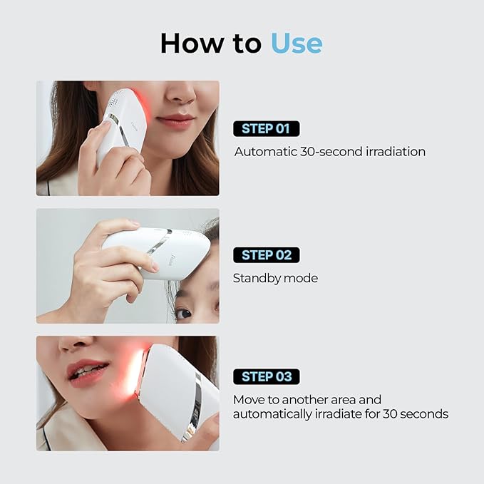 Aalok Snowfit | Red Blue Green LED Light Facial Theraphy, 3in1 Spot Targeted Home Skincare for Firming, Clear Skin, Even Tone