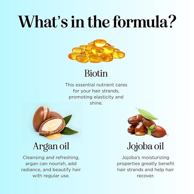 Biotin Conditioner for Thinning Hair - Volumizing Conditioner for Fine Thin & Weak Hair - Sulfate Paraben & Silicone Free with Nourishing Plant Proteins Argan Oil Green Tea & B Vitamins (25 Fl Oz)