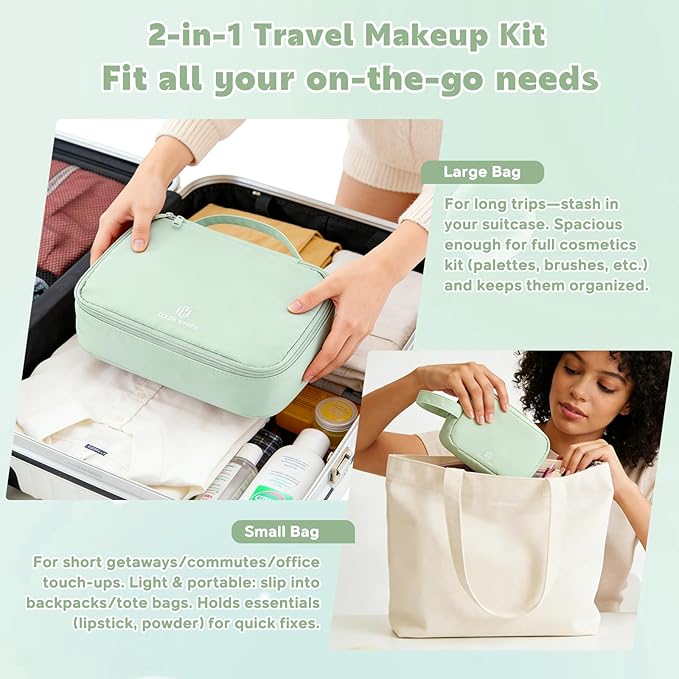 Color Nymph Makeup Sets for Women Teen Girls with 2-in-1 Travel Handbag, All In One Makeup Kits Full Kit Includes Eyeshadow Lipgloss Eyebrow Powder Highlighter Blush Mascara Eyeliner Lipliner & Puff