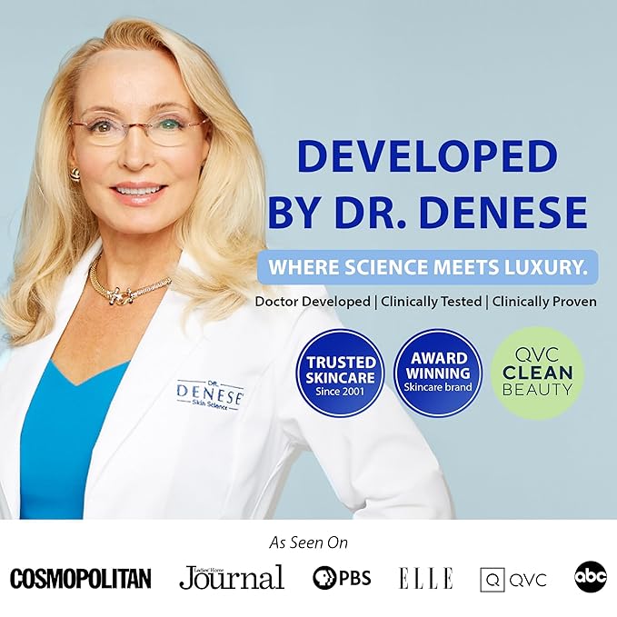 Dr. Denese SkinScience Firming Facial Collagen Eye Cream 1oz – Hydrating Under Eye Treatment with Hyaluronic Acid, Peptides & Ceramides for Puffiness, Dark Circles, Fine Lines – Cruelty-Free Skin Care