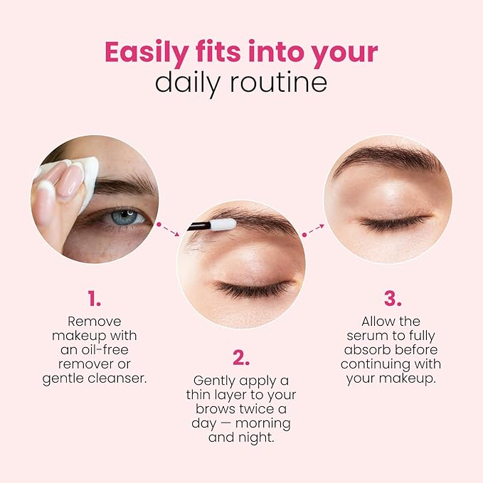 Trybello Eyebrow Growth Serum | Natural Thickening & Strengthening Formula for Fuller Eyebrows | Biotin, Peptides, and Botanical Extracts | No Parabens, Silicones, PEGs | Vegan, Gentle, Non-Irritating