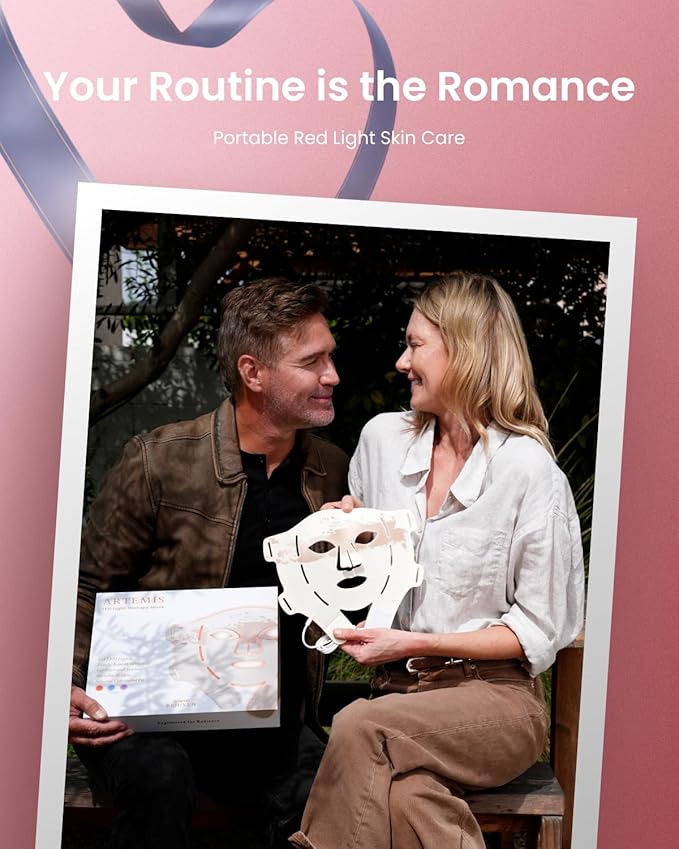 RENPHO 4D Red Light Therapy Mask for Face 2026, Birthday Gifts for Women Mom Wife, 324 LEDs Full Face Coverage & 3 Light Modes, Cordless LED Red Light Therapy Face Mask for Home Use & Travel