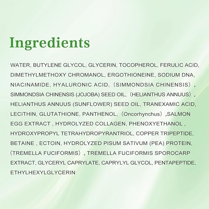 Liposomal Hydrolyzed Salmon DNA PDRN Anti-Aging Serum, Absorption Breakthrough Technology, 10,000ppm PDRN & Hyaluronic Acid, Copper Peptide 3000 ppm, Deep Hydration & Firming (0.05 fl.oz × 30e)