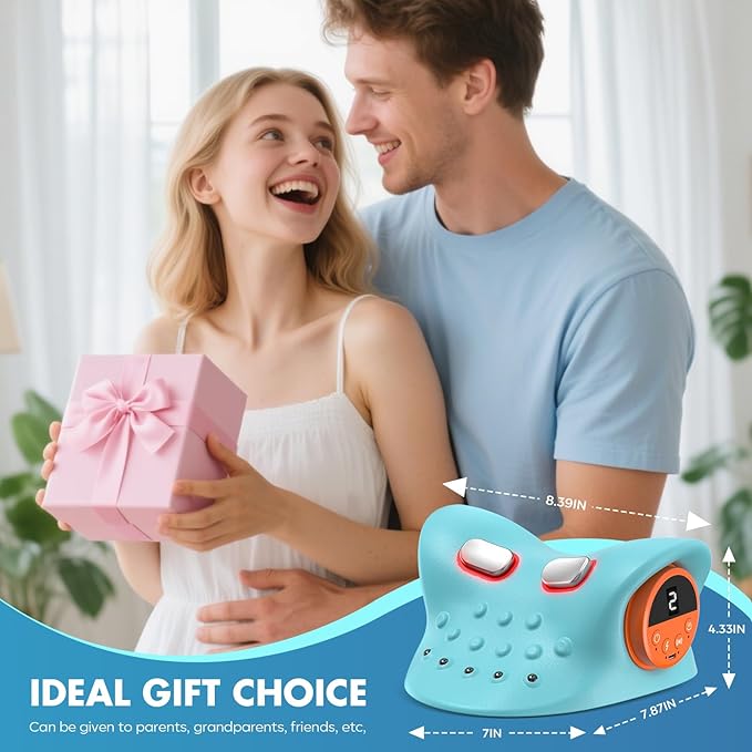 Neck Massager 2026 Deep Tissue Massage with Heating and Vibration Neck massager-3D deep Tissue Massage for Shoulder and Back, Portable Cordless with Type-C Charge,Home Office Car Use