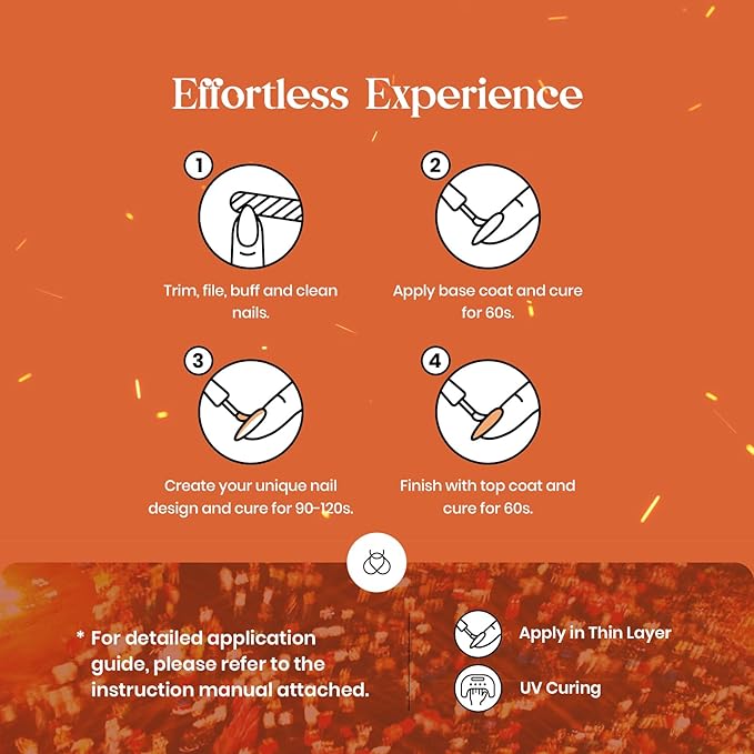 Beetles Gel Nail Polish Set - 20 Colors Cozy Campfire Shade Collection Gel Polish Set Orange Yellow Green Brown Red Shades UV LED Soak Off DIY Home Salon Manicure Gift for Women