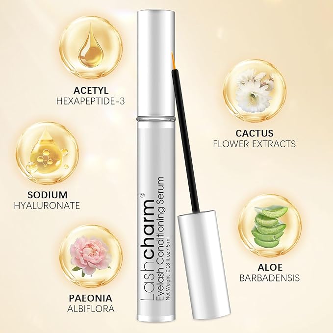 Lash serum for eyelash growth,Lash Enhancing Serum,5ML Lash Serum for Natural Longer, Thicker,Fuller Looking Lashes Gentle & Vegan for Eyelash Growth