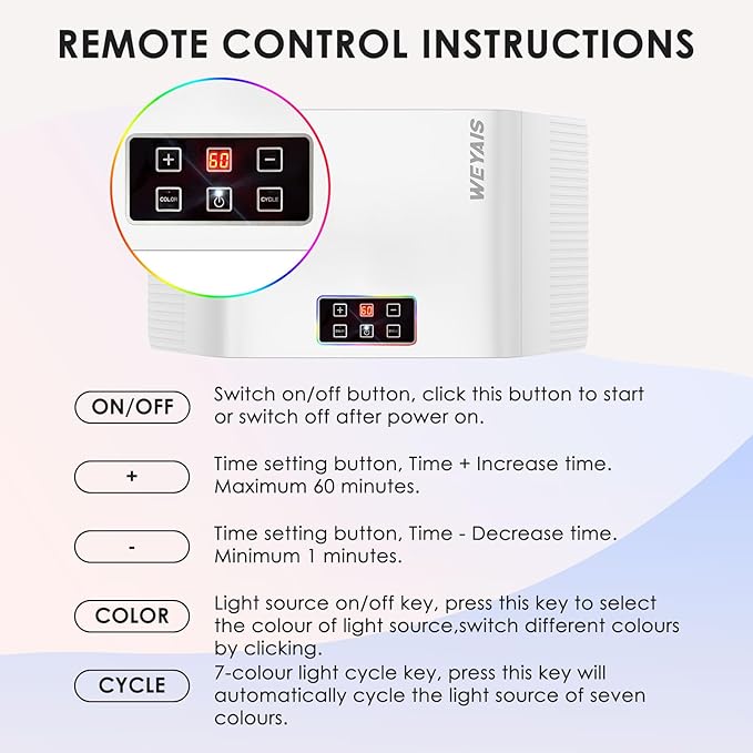 Red-Light-Therapy, Red Light Therapy for Face, 7 Colors Facial Led Light Therapy Face Mask,SPA Equipment for Skincare at Home