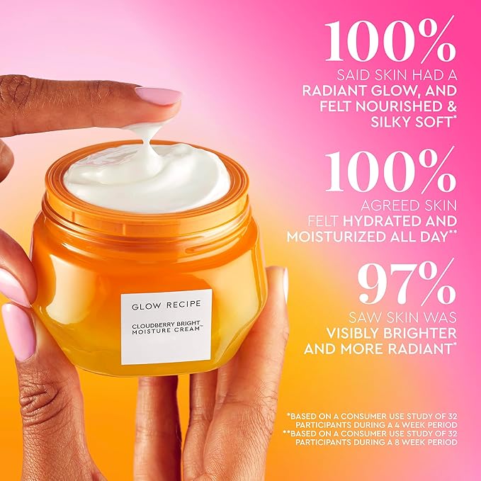 Glow Recipe Cloudberry Refillable Face Cream – Ultra Moisturizing Korean Face Cream for Women with CoQ10, Multi Peptides, and Vitamin C to Brighten, Repair Skin Barrier & Even Skin Tone (50 ml)