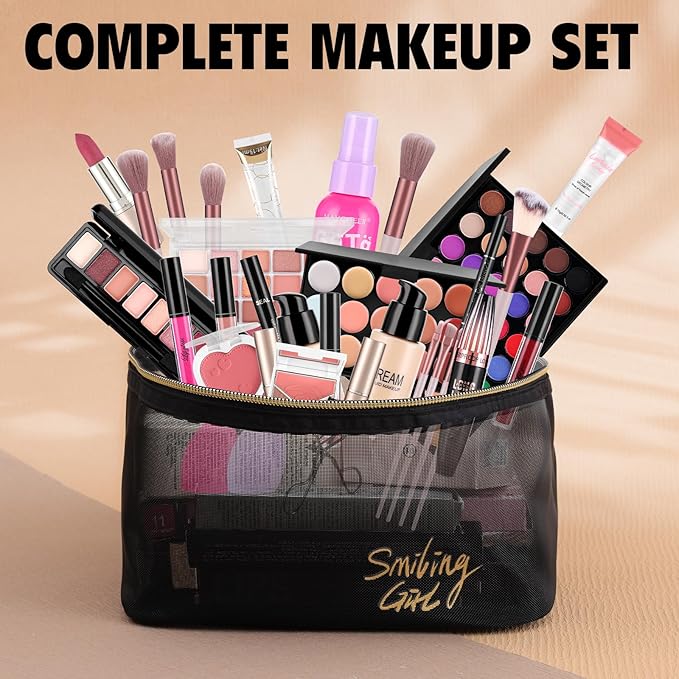 Makeup Kit for Women Full Kit Include Foundation Eyeshadow Palette Makeup Brushes Makeup Sets for Teens Girls, All In One Makeup Gift Set for Women and Beginner, Mothers Day Gifts, Graduation Gifts
