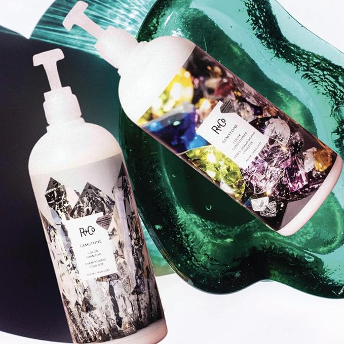 R+Co Gemstone Color Shampoo & Conditioner Set | Vibrant Color Protection, Repairs & Nourishes | Prevents Color Fading | Vegan + Cruelty-Free | Sulfate-Free | 33.8oz (Pack of 2)
