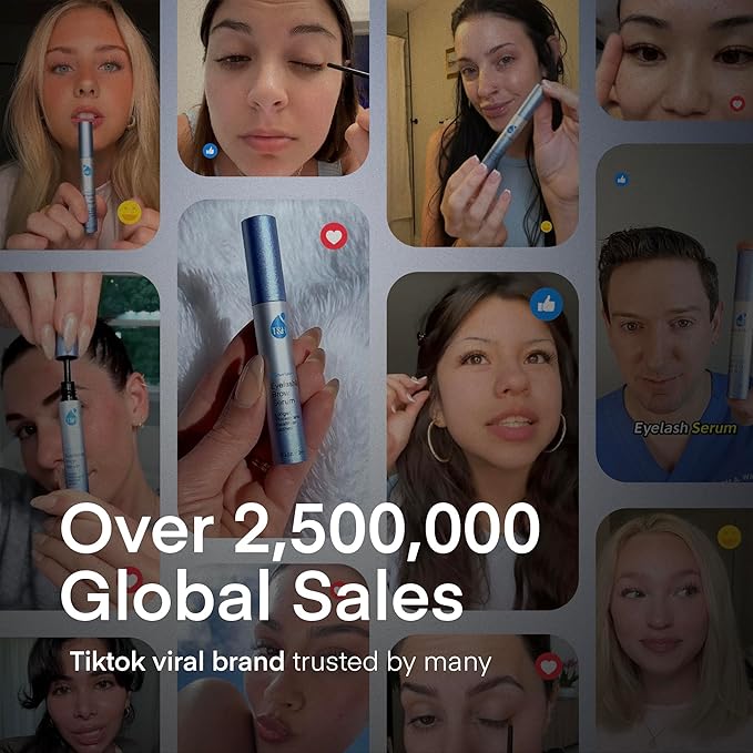 Terez & Honor Advanced Enhancing Eyelash and Eyebrow Serum (Lash Brow Serum Duo Pack)