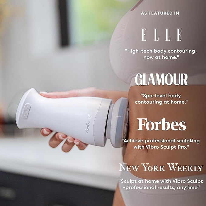 Vibro Sculpt Pro Body Sculpting Machine – Handheld Lymphatic Drainage Massager - Anti Cellulite Massager for Stomach, Legs & Arms – at-Home Body Toning & Smoothing Device