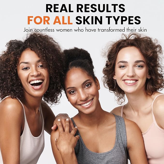 Super Vitamin C Face Serum: Hydrating Brightening Formula with Vitamin C, Hyaluronic Acid, Vitamin E & Peptides — Lightweight Facial Serum for Radiance & Smooth-Looking Skin - 1.7 fl. oz.