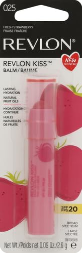 Revlon Tinted Lip Balm, SPF 20, Natural Fruit Oils | Fresh Strawberry | Pack of 2 | 0.09 Oz