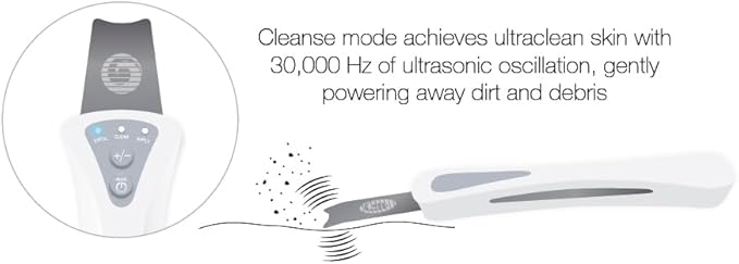 Bio-Therapeutic bt-Micro Fusion Ultrasonic Skin Exfoliation. Smooth Skin, Clear Congestion, Superior Blackhead Extraction, 3 Modes 2 Power Levels, Stainless Steel Applicator, Rechargeable