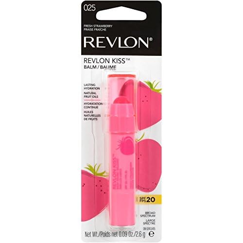 Revlon Tinted Lip Balm, SPF 20, Natural Fruit Oils | Fresh Strawberry | Pack of 2 | 0.09 Oz