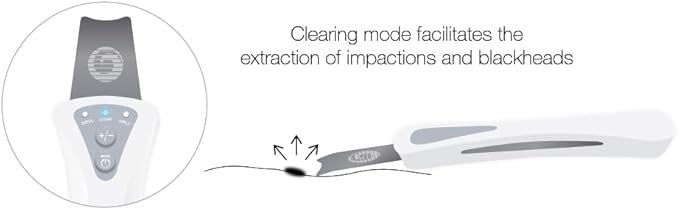 Bio-Therapeutic bt-Micro Fusion Ultrasonic Skin Exfoliation. Smooth Skin, Clear Congestion, Superior Blackhead Extraction, 3 Modes 2 Power Levels, Stainless Steel Applicator, Rechargeable