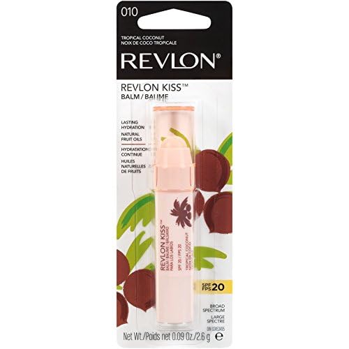 Revlon Tinted Lip Balm, SPF 20, Natural Fruit Oils | Tropical Coconut | Pack of 2 | Lasting Hydration