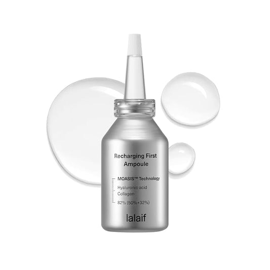 Nano Hyaluronic Acid & Collagen Serum with Niacinamide & Adenosine – Korean Anti-Aging Ampoule for Deep Hydration, Brightening & Wrinkle Care – LaLaif