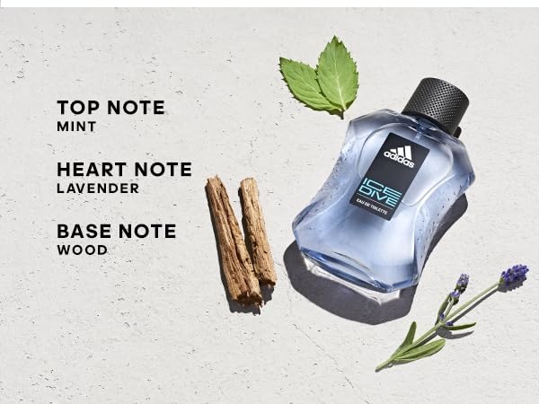 Adidas Ice Dive Body Fragrance 2.5 fl oz (Pack of 1), Notes of Lavender, Sandalwood, and Vanilla, Men's fragrance, Long lasting, Sporty fragrance, Travel size