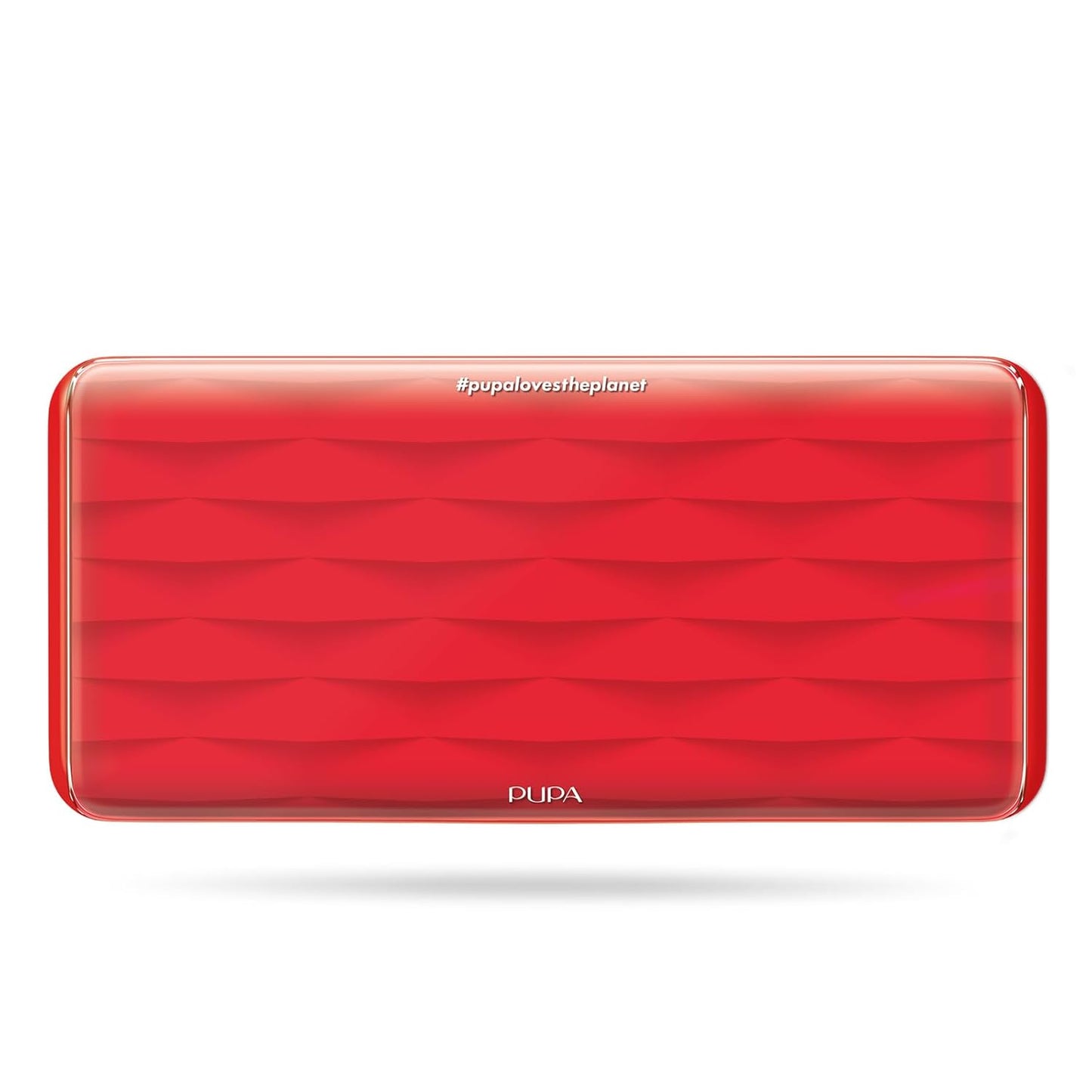 Pupa Milano Make-Up Palette L, 002 Red, 0.71 oz - 18 Pan Eyeshadow and Blush Palette, Matte, Shimmer, Metallic Finishes - Blendable Velvety Texture Blush Powder - Talc-Free - Eco-Friendly Packaging