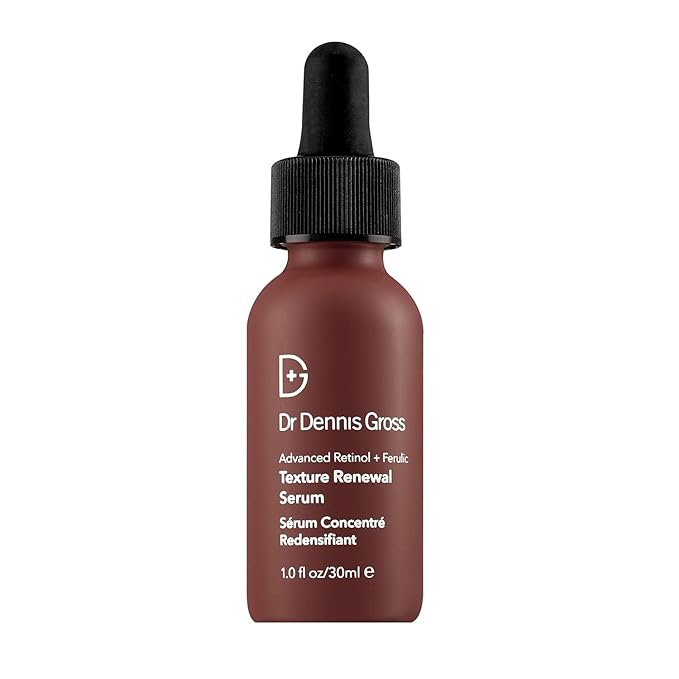Dr. Dennis Gross Advanced Retinol + Ferulic Texture Renewal Serum – Anti-Aging Formula to Smooth Texture, Boost Radiance, and Minimize Fine Lines & Wrinkles, 1 oz