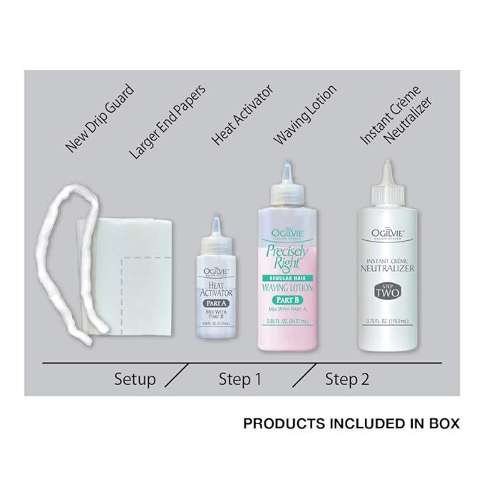 Ogilvie Salon Styles Home Perm The Original - For Color Treated, Thin, or Delicate Hair - 1 Application