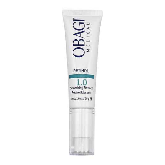 Obagi Medical Retinol 1.0 Cream - High Concentration Retinol Helps Reduce the Appearance of Fine Lines and Wrinkles & Smooth Texture with Minimal Irritation - 1 oz