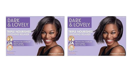 SoftSheen-Carson Dark and Lovely Healthy Gloss 5 Moisturizing No-Lye Relaxer with Shea Butter, Super, 2 Count