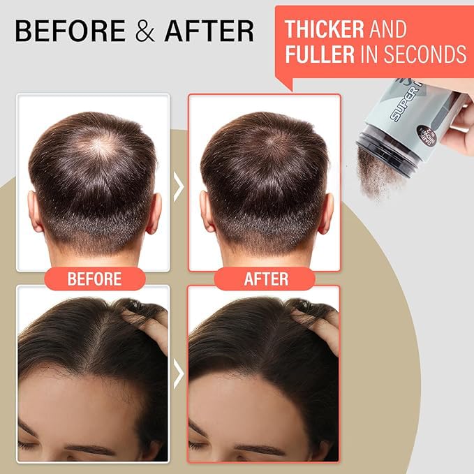 SMH Hair Fibers MADE IN JAPAN – Instantly Conceals Thinning Hair –Long-Lasting – Sweat, Water & Wind Resistant – Hair Loss Solutions For Men & Women (Light Gray, 15g)