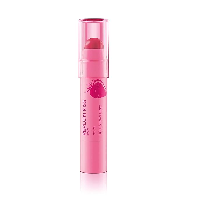 Revlon Tinted Lip Balm, SPF 20, Natural Fruit Oils | Fresh Strawberry | Pack of 2 | 0.09 Oz
