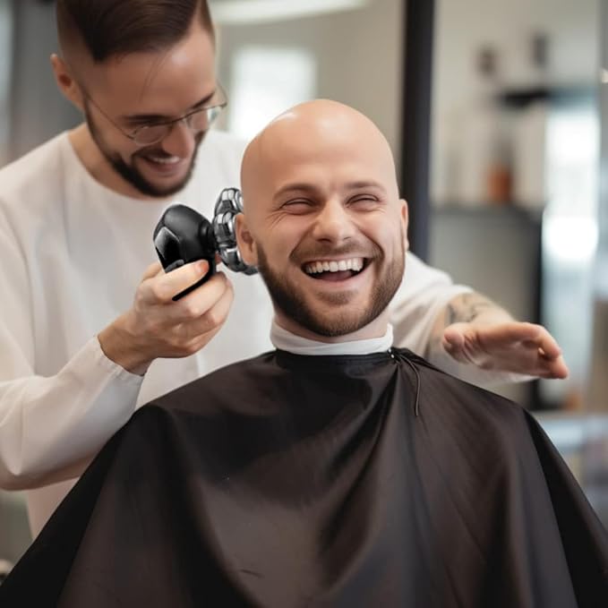 SHPAVVER Head Shavers for Bald Men: 5-in-1 Electric Razor - IPX7 Waterproof Shaving Grooming Kit for Balder - Turbo Speed & Precision Blades (Gray Black)