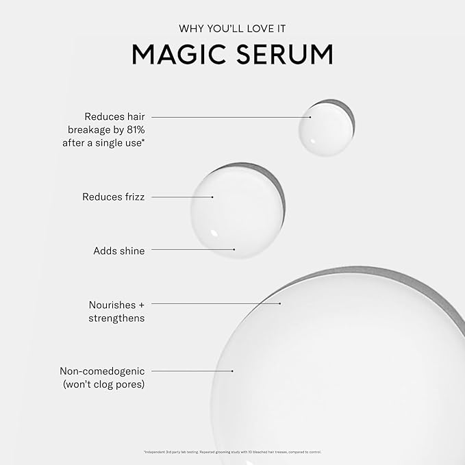 SEEN Magic Serum, Fragrance Free - Non-Comedogenic Hair Serum- Anti Frizz- Dermatologist-Developed - Safe for Sensitive, Eczema & Acne Prone Skin