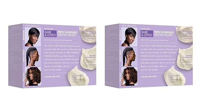 SoftSheen-Carson Dark and Lovely Healthy Gloss 5 Moisturizing No-Lye Relaxer with Shea Butter, Super, 2 Count