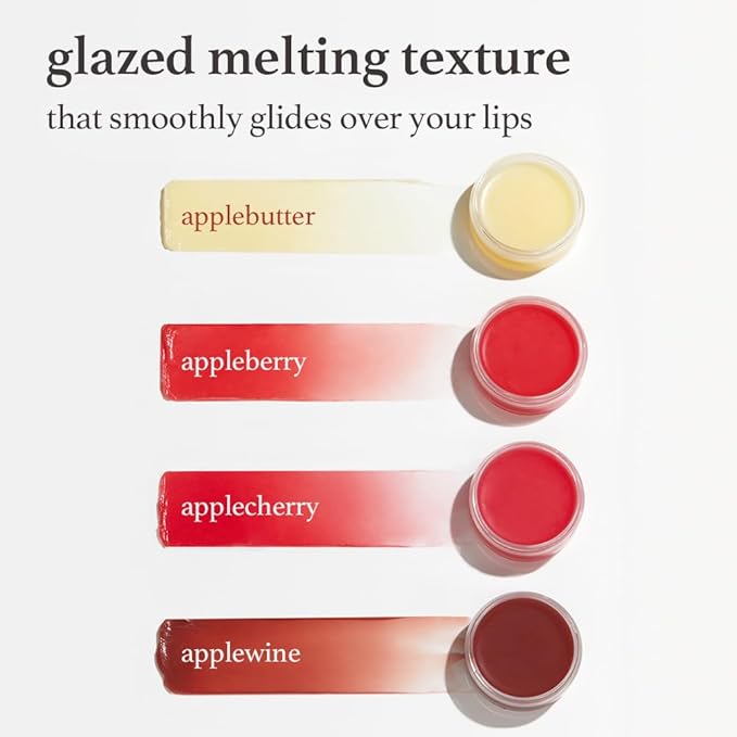 NOONI Vegan Applebutter Lip Mask Overnight – Hydrating Lip Balm & Butter with Shea Butter & Vitamins | Soothing Moisturizer, Softening Treatment for Dry Lips, Stocking Stuffers, 0.42 oz