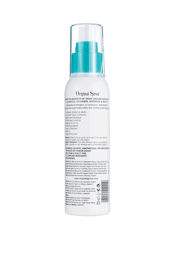Original Sprout Miracle Detangler, Leave-In Conditioner Treatment for All Hair Types, 4 oz. Bottle