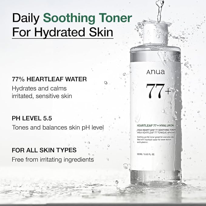 ANUA Gentle Soothing Starter Duo, Azelaic Acid & Heartleaf 77 Soothing Toner, Hydrating, Calming care for Sensitive Skin, Vegan, Korean Skincare Set