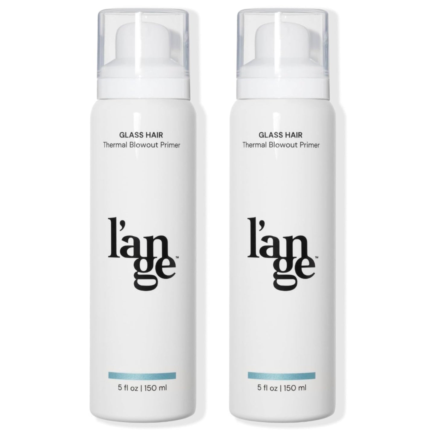 L'ANGE HAIR Glass Hair Thermal Blowout Primer | Heat Protectant Spray for Frizz Control & Shine | Blow Dry Support Styling Mist | For All Hair Types | 5 fl oz (2-Pack)