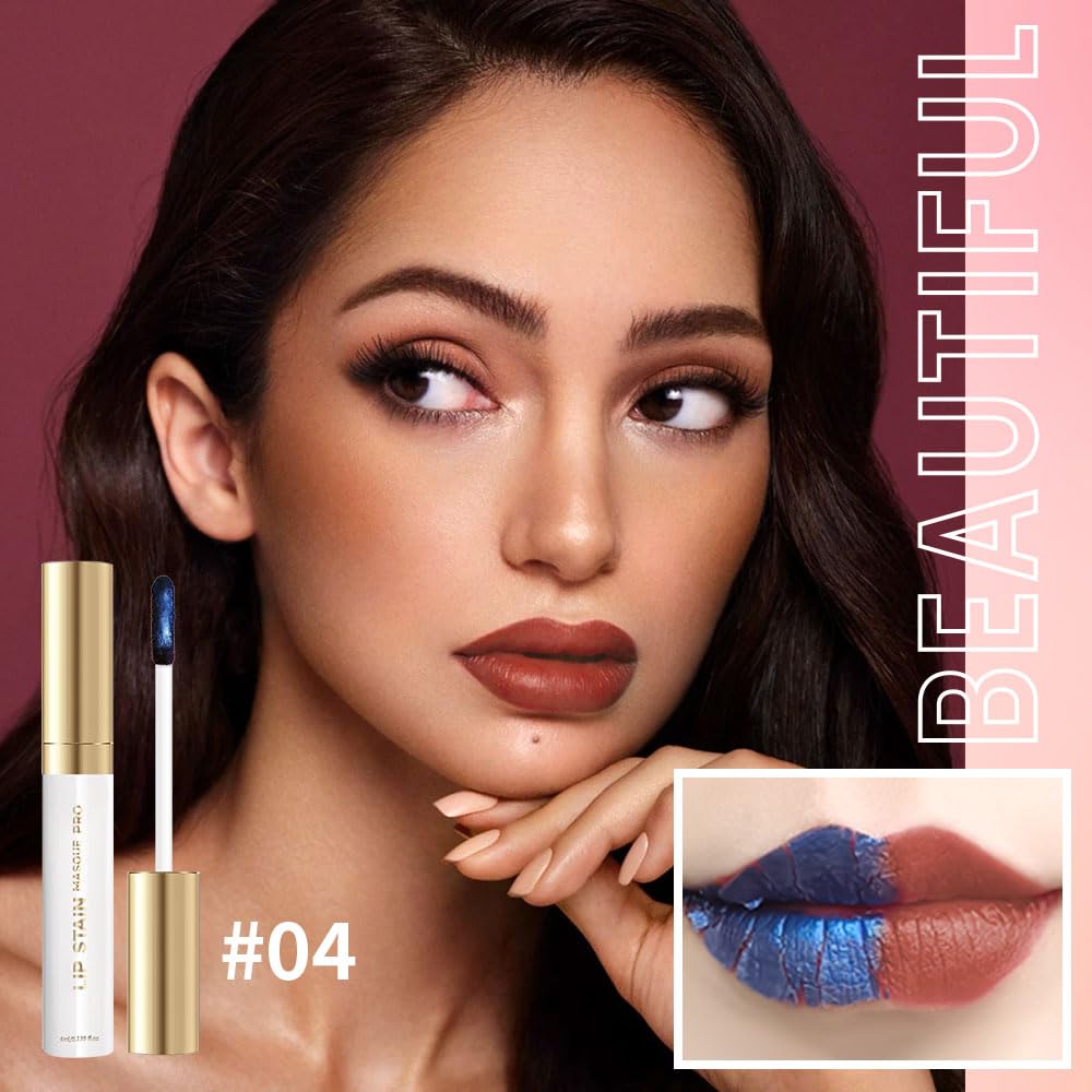 Lip Stain - Wipe-Off &Peel Off Lip Color | Waterproof, Long Lasting, Transfer-Resistant, Smudge-Proof Lip Tint | Easy Wipe Finish, High Pigment | All-Day Vibrant Kiss-Proof Lip Stain, Muted Terracotta