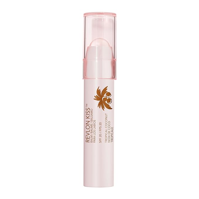 Revlon Tinted Lip Balm, SPF 20, Natural Fruit Oils | Tropical Coconut | Pack of 2 | Lasting Hydration
