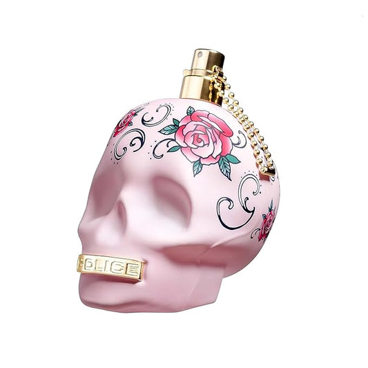 To Be Tattooart For Woman By Police - Fragrance For Women - Floral Fruity Gourmand Scent - Creamy Sandalwood And A Powdery-Sweet Marshmallow Accord - Eye-Catching Skull Bottle - 4.2 Oz EDP Spray