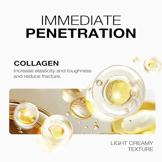 Karseell 3.38floz 100ml Collagen Hair Treatment Deep Repair Conditioning Argan Oil Collagen Hair Mask Essence for Dry Damaged Hair All Hair Types