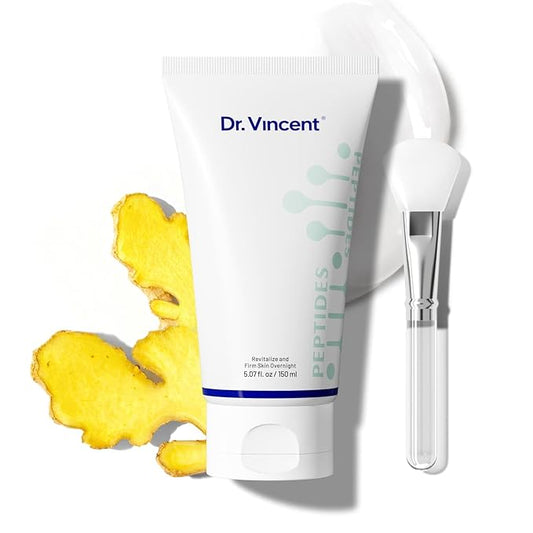 Glass Glow Collagen Night Wrapping Mask with Tetrapeptide-30, Kojic Acid Turmeric Overnight Masks for Soothing and Even Skin Tone, Peel Off Face Mask for Smoothing Wrinkles, 5.07 fl.OZ.